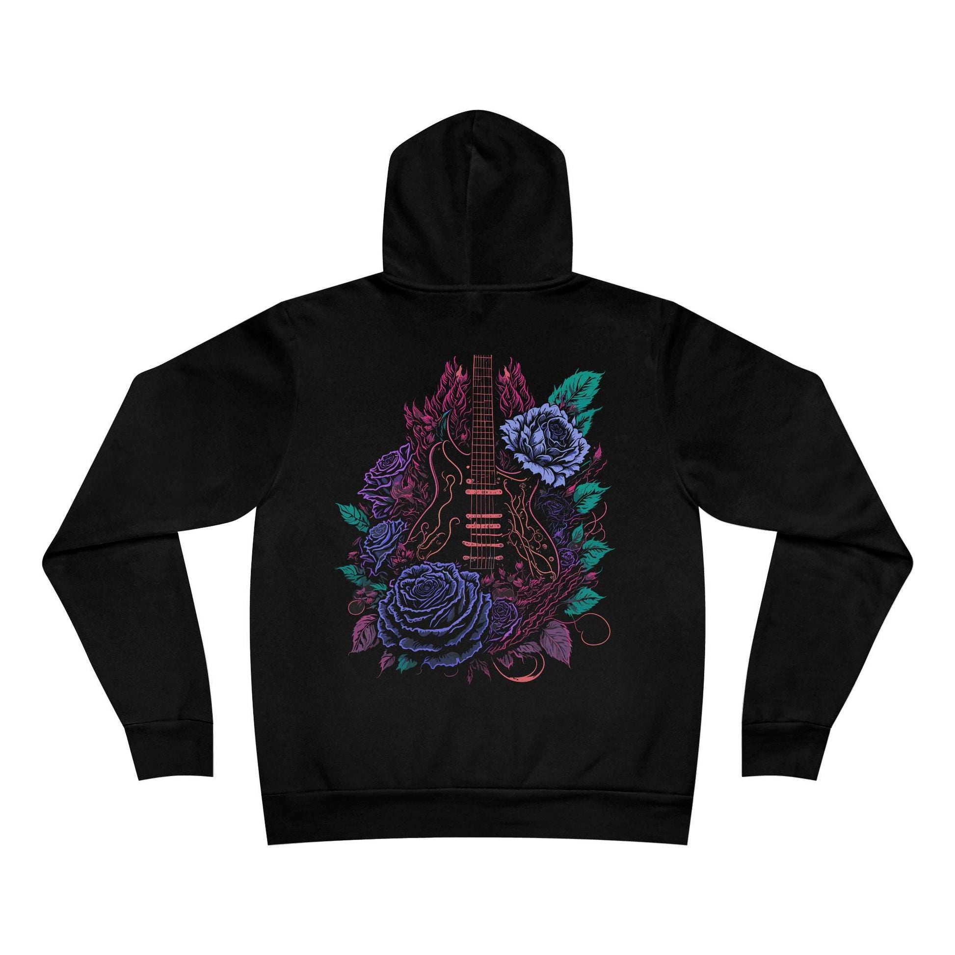 Rose Fret Fury Back Hoodie from Fierce Fusion